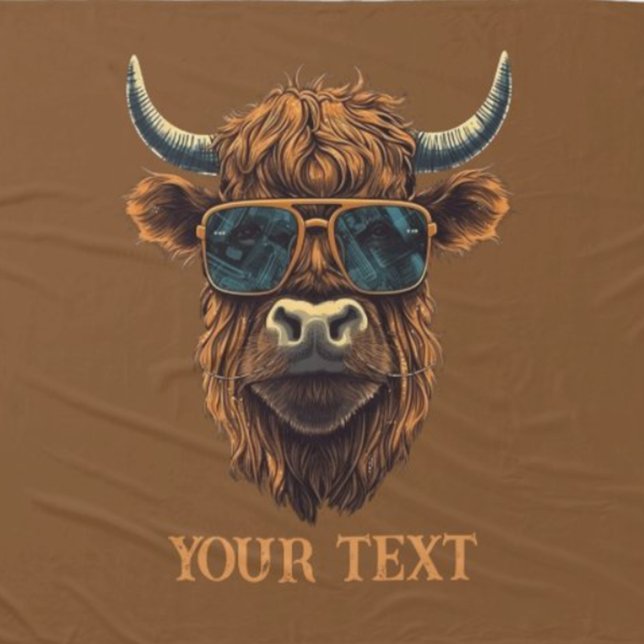 BOSS HIGHLANDER COW Fleece Blanket (Von Creator hochgeladen)