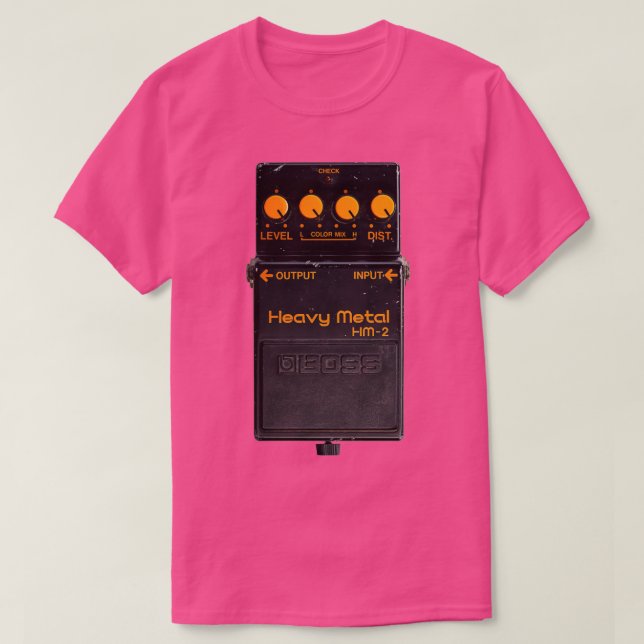 Boss HM2 Heavy Metal Gitarre Pedal T-Shirt (Design vorne)