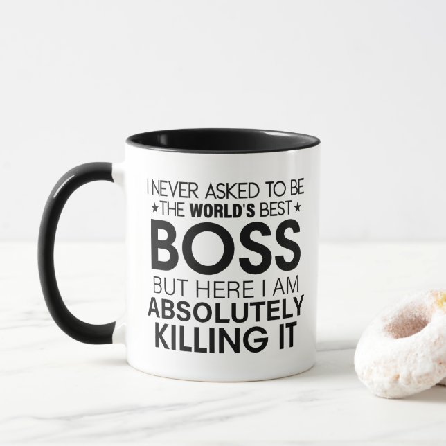Boss, ich habe nie gefragt, der beste Boss der Wel Tasse (Mit Donut)