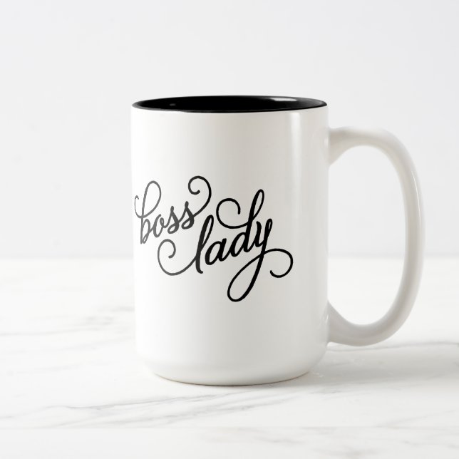 Boss Lady 15oz Zwei Toned Tasse (Rechts)