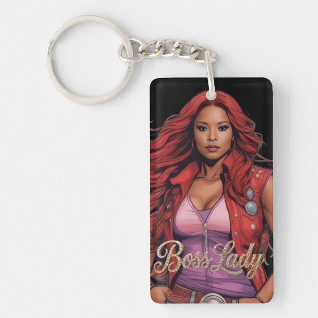 Boss Lady Acrylic Keychain Schlüsselanhänger (Vorderseite)