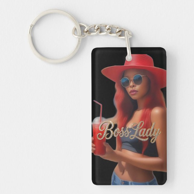 Boss Lady Acrylic Keychain Schlüsselanhänger (Vorderseite)