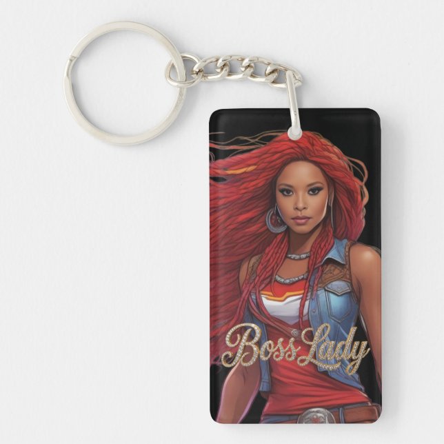Boss Lady Acrylic Keychain Schlüsselanhänger (Vorderseite)