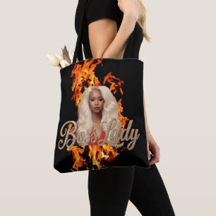 Boss Lady All-Over-Print-Tragetasche