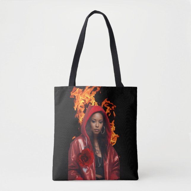 Boss Lady All-Over-Print-Tragetasche (Vorderseite)