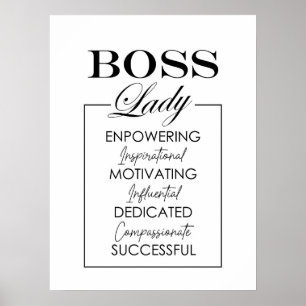 BOSS Lady Art Poster