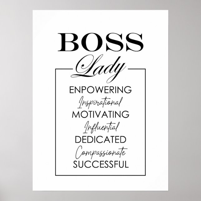 BOSS Lady Art Poster (Vorne)