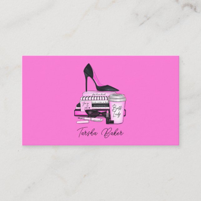 Boss Lady Business Cards Visitenkarte (Vorderseite)