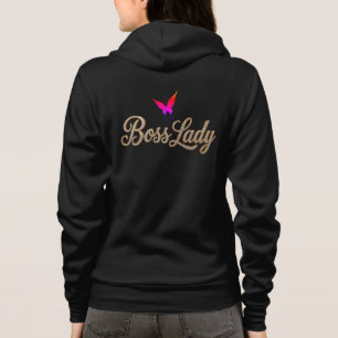 Boss Lady Butterfly Kapuzenpullover Hoodie