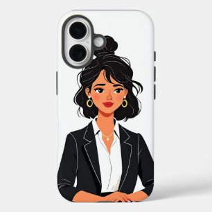 Boss Lady CEO Frau Stadt Skyline Handyhülle Empowe iPhone 16 Hülle