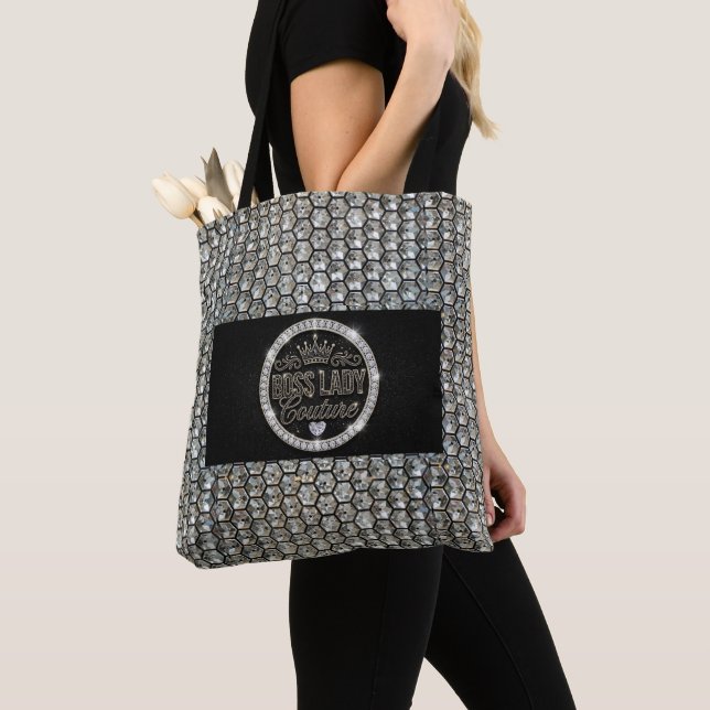 Boss Lady Couture Diamanten-Totentasche mit All-Ov (Von Nahem)