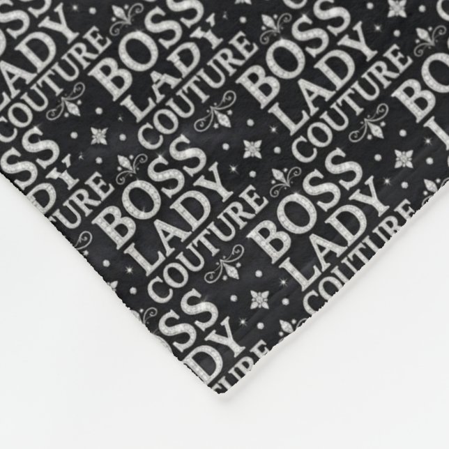 Boss Lady Couture Fleece-Decke Fleecedecke (Ecke)