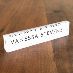 Boss Lady Desk Name Plate Namensplakette