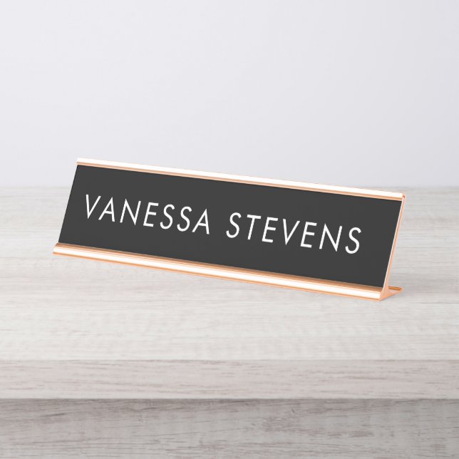 Boss Lady Desk Name Plate Schreibtischnamensplakette (Vorderseite )