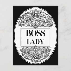 Boss Lady - Elegante Ermächtigung Postkarte
