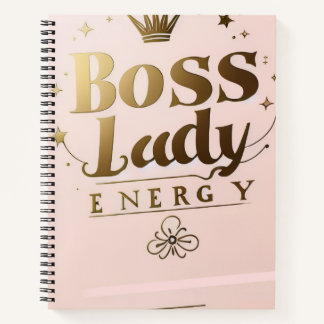Boss Lady Energie Spiralblock Notizbuch