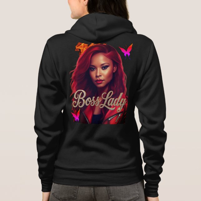 Boss Lady Fire Kapuzenpullover Hoodie (Rückseite)