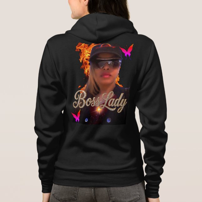 Boss Lady Fire Kapuzenpullover Hoodie (Rückseite)