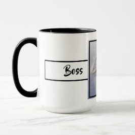 Boss Lady Foto Ringer 15oz Tasse
