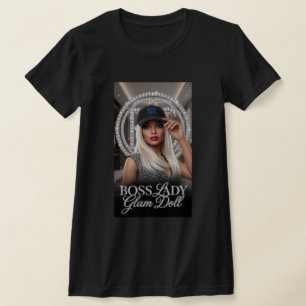 Boss Lady Glam Doll Diamanten T-Shirt