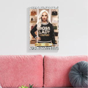 Boss Lady Glam Puppe Leinwanddruck