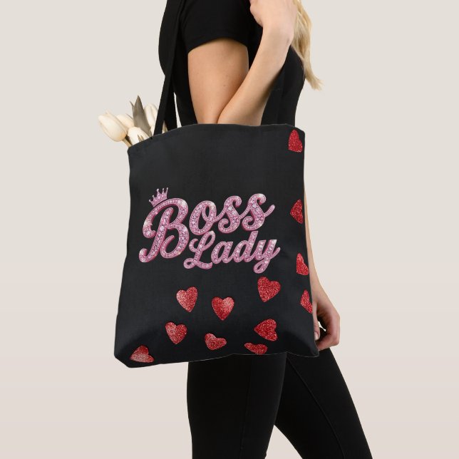 Boss Lady Hearts All-Over-Print-Tasche (Von Nahem)