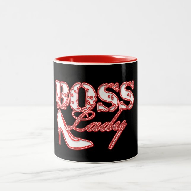 Boss Lady High Heel Zwei-Tone-Tasse Zweifarbige Tasse (Mittel)