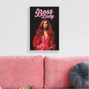 Boss Lady Leinwanddruck
