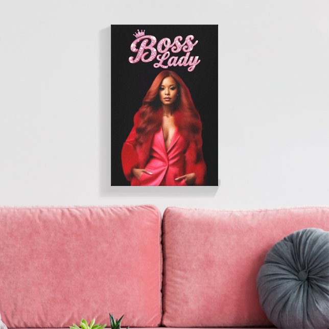 Boss Lady Leinwanddruck (Insitu (Wohnzimmer))