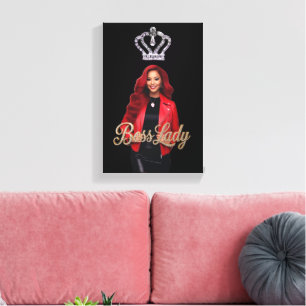 Boss Lady Leinwanddruck