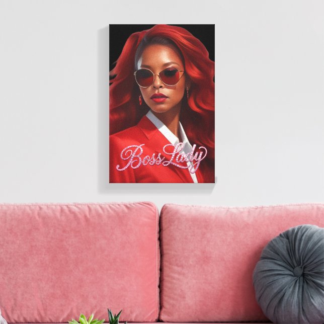 Boss Lady Leinwanddruck (Insitu (Wohnzimmer))