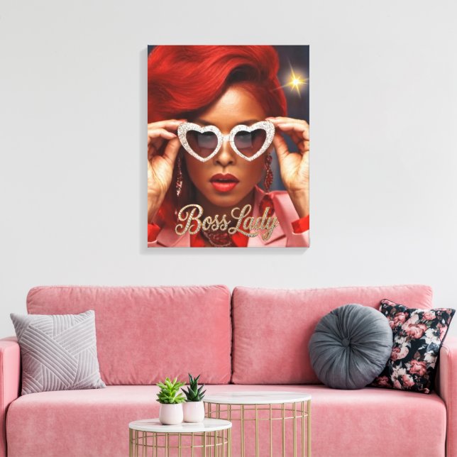 Boss Lady Leinwanddruck (Insitu (Wohnzimmer))