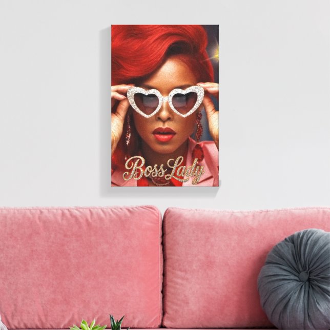 Boss Lady Leinwanddruck (Insitu (Wohnzimmer))