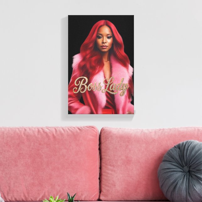 Boss Lady Leinwanddruck (Insitu (Wohnzimmer))