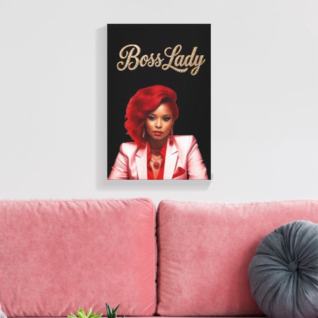 Boss Lady Leinwanddruck (Insitu (Wohnzimmer))