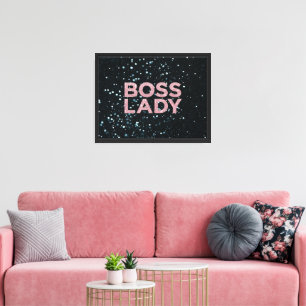 Boss Lady Leinwanddruck auf Spannrahmen