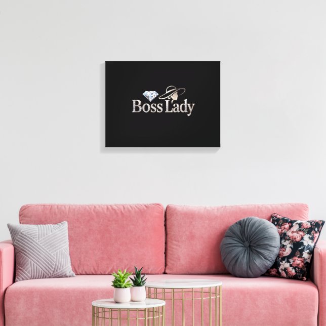 Boss Lady Leinwanddruck auf Spannrahmen (Insitu (Wohnzimmer))