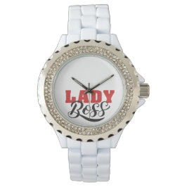 Boss Lady Mindset – Powerful Women Quote Design Armbanduhr