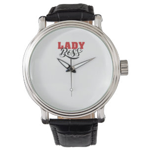 Boss Lady Mindset – Zitatdesign für starke Frauen Armbanduhr