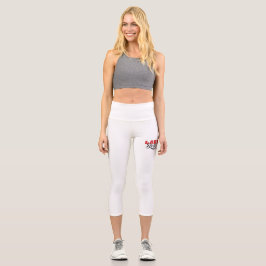 Boss Lady Mindset – Zitatdesign für starke Frauen Capri Leggings