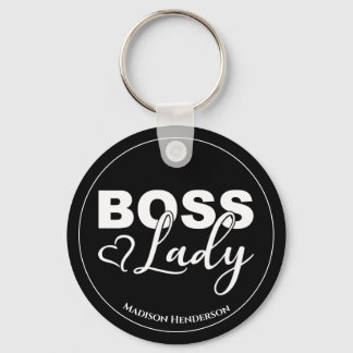 Boss Lady mit Personalisiertem Schlüsselanhänger i