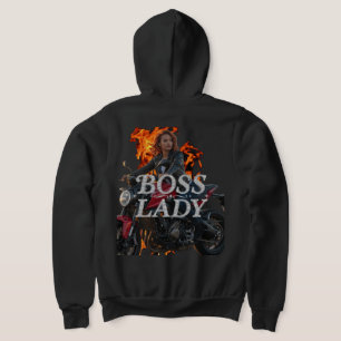Boss Lady Motorrad Hoodie