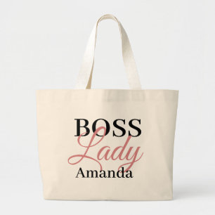 Boss Lady Personalisiert Jumbo Stoffbeutel