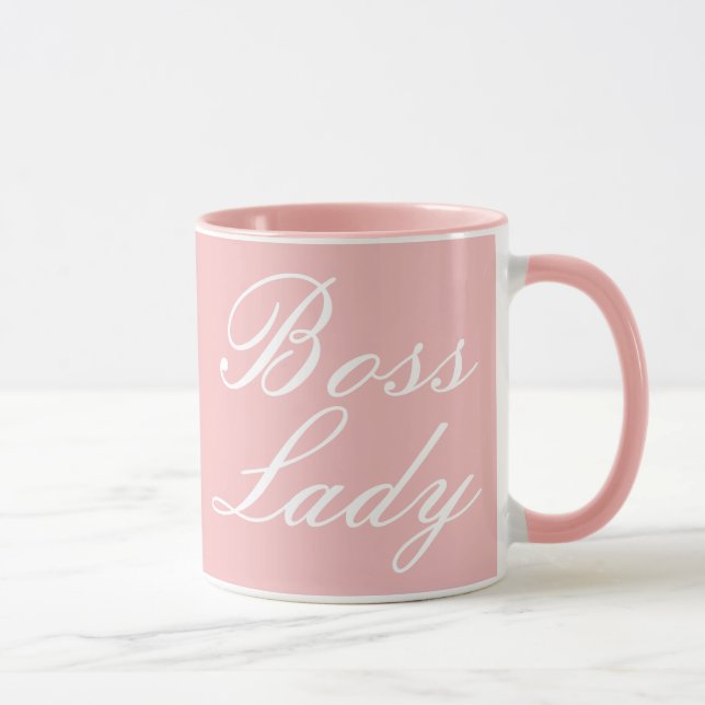 Boss Lady Pink Girl Tasse (Rechts)