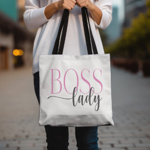 Boss Lady Pink und Gray Mousepad