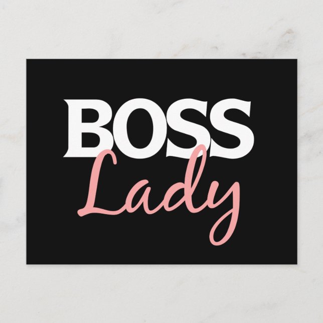 Boss Lady Postkarte (Vorderseite)