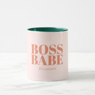 Boss Lady Retro Kundenspezifischer Name Kaffeemasc Tasse