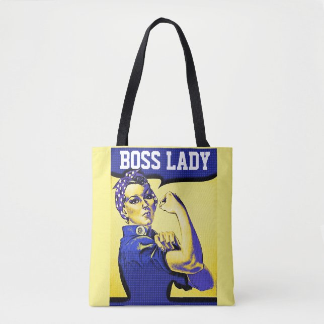 BOSS LADY ROSIE THE RIVETER TOTE BAG PURSE (Vorderseite)