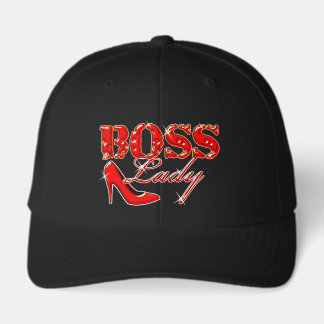 Boss Lady Rote High Heel Mode Truckerkappe