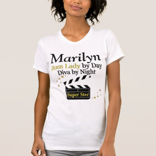 BOSS LADY SUPER STAR PERSONALISIERT T SHIRT